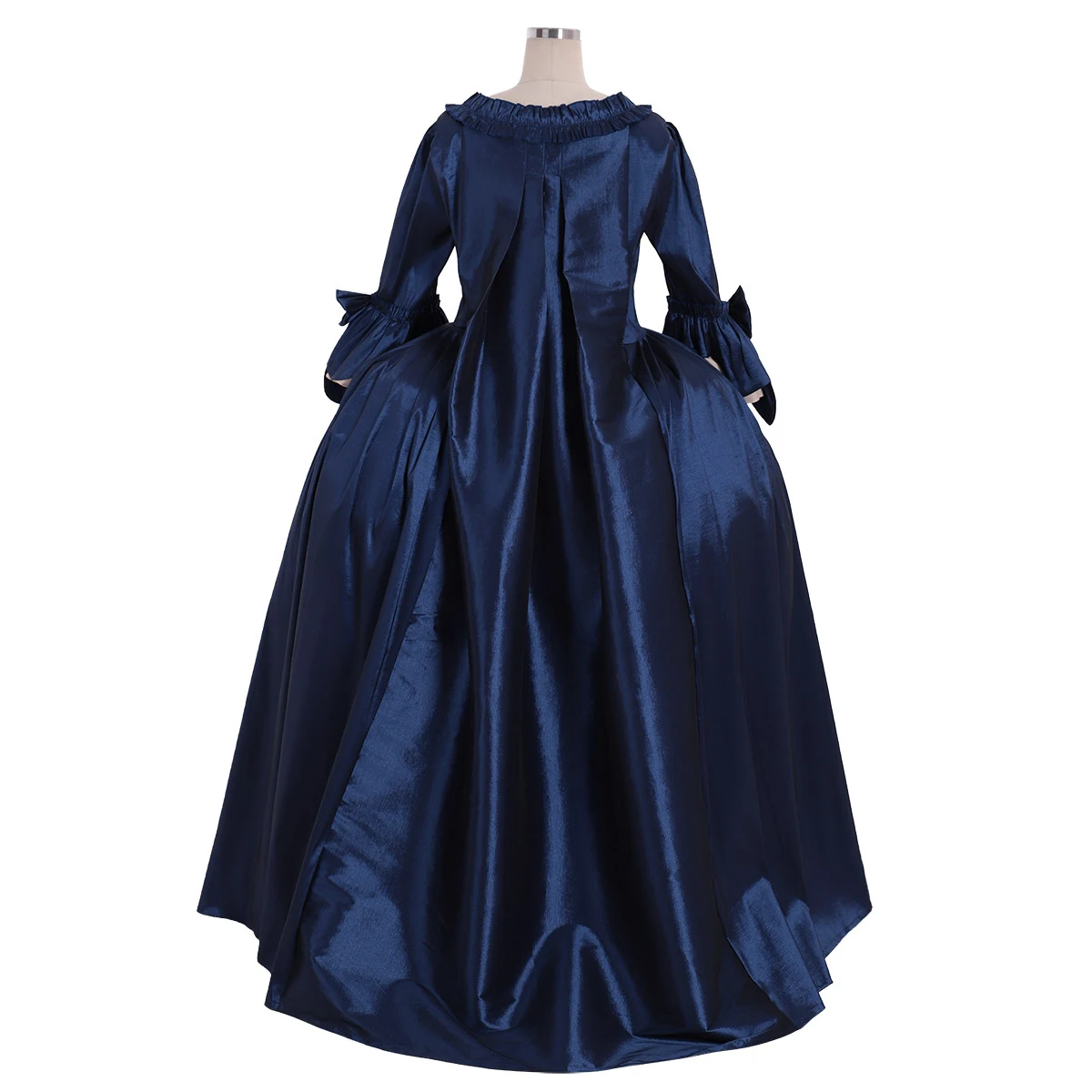 18th Century Victorian Women's Retro Blue Print Dress Princess Dress Rococo Costume Lolita Costume Adult Ladies Customized