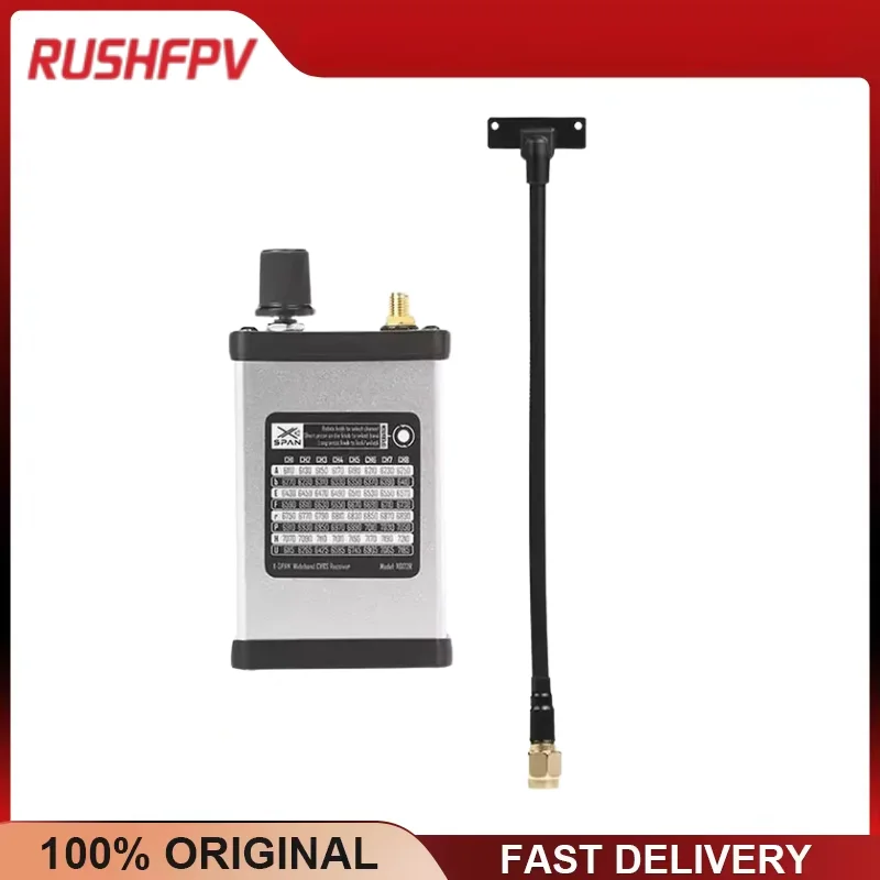 RUSHFPV XSPAN 6.1-7.2G 64CH VRX -95dBm 7-30V SMA Linear Antenna 4.6dBi for FPV Long Range Drone