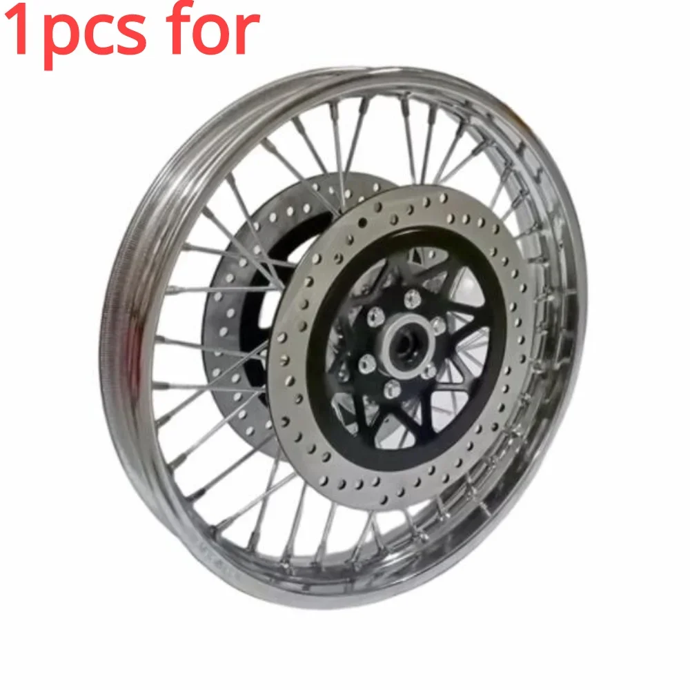 For For Motorcycle Dual Disc Brake Spoke Front Wheel Hub FOR GN250 GS750 Retro Modified Steel Wheel Assembly Disc Brake Disc 1PC