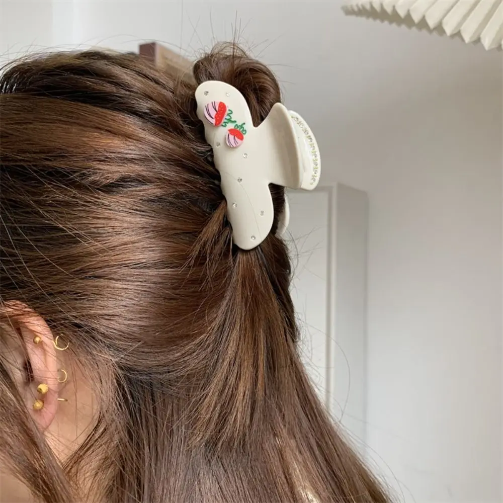 أزياء خلات الشعر القابض الأزياء غطاء الرأس اكسسوارات الشعر القرش الشعر مخلب زهرة القلب سلسلة الشعر فهم مكتب