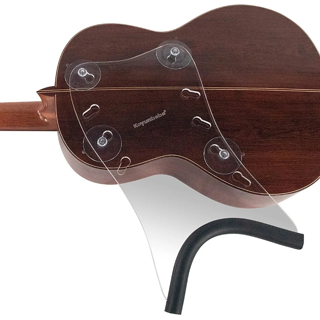 Koyunbaba Guitar Support Back Suction Streamliner Stand for Ukulele/Classical Flamenco Acoustic Guitar Play Left or Right C HOT