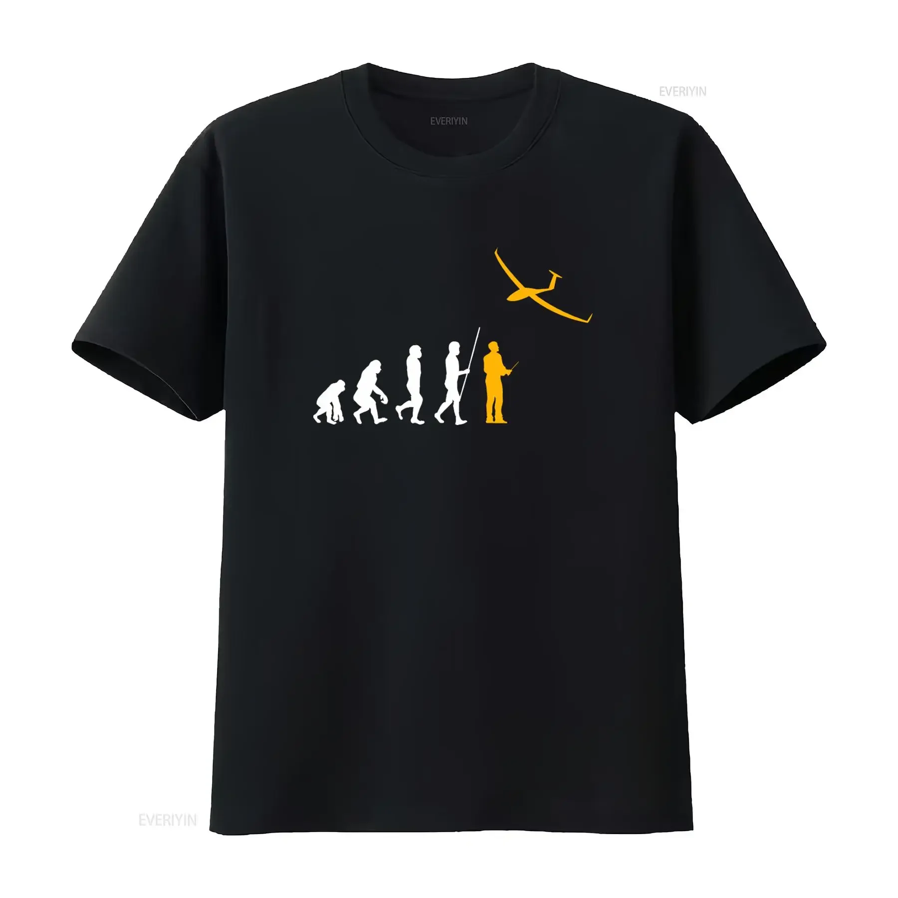 Evolutionary RC Model Sailplane Airplane Glider Pilot T Shirt Unique Design for Aviation Enthusiasts vintage Washed Versatile