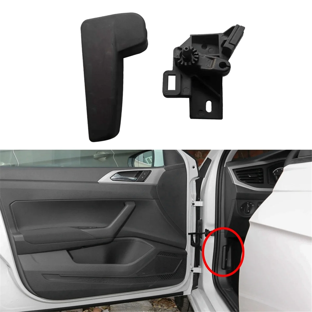 Engine Hood Release Handle Bracket for Golf 8 GTI Polo 6 Tiguan AD Jetta MK7 GLI Skoda Octavia 4 A8 517823633B 6R1823533