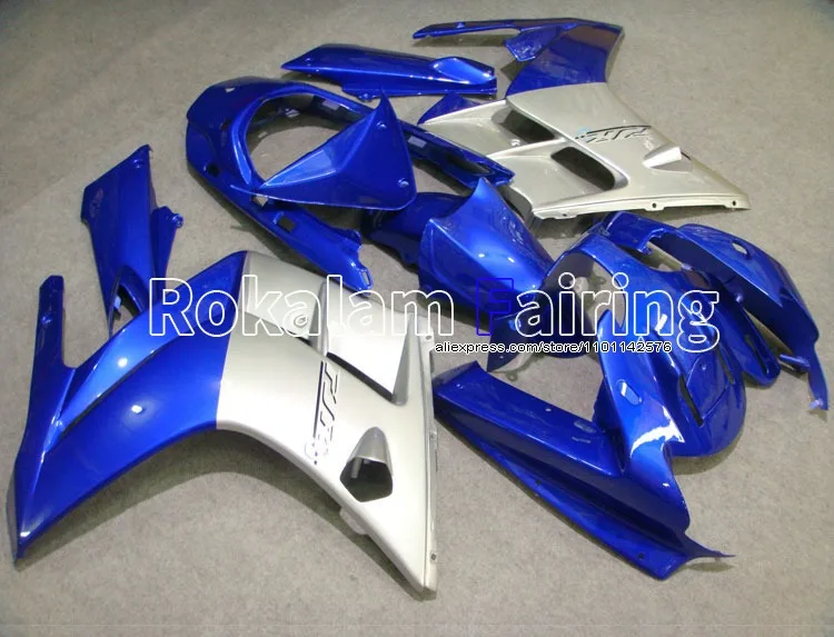 Sportbike Cowling Parts For Yamaha FJR1300 2002 2003 2004 2005 2006 FJR 1300 02 03 04 05 06 Silver Blue Body Fairing