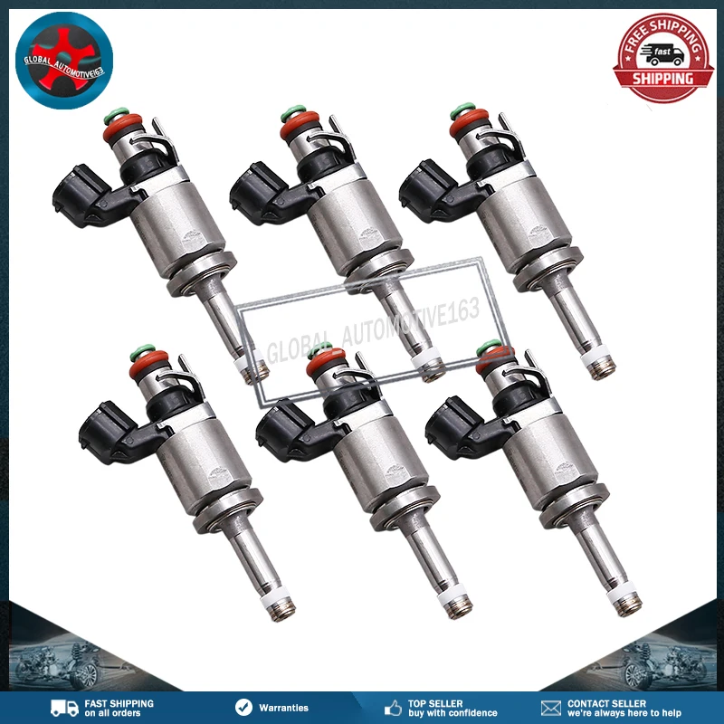 

6Pcs Fuel Injectors 16450-R9P-A01 16450R9PA01 For Honda Acura