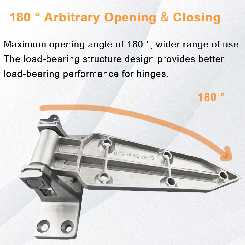 Industriële stijl 1460S roestvrijstalen inloopbare halfbegraven deurscharnier voor koude kamer 1460 scharnier
