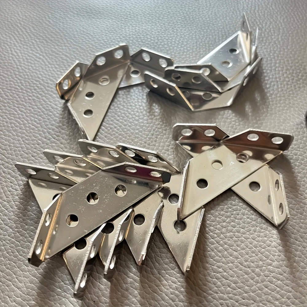

10 Sets Stainless Steel Corner Connector, Right Angle Thickened Brackets, Laminate, Furniture, Cabinet Hardware