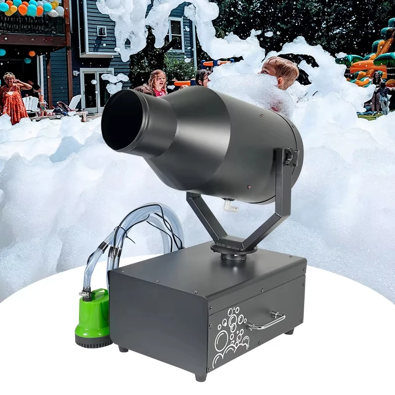 2000W Moving Head Cannon Jet Party Foam Machine For Outdoor Kids Bar Pool Children's Playground
