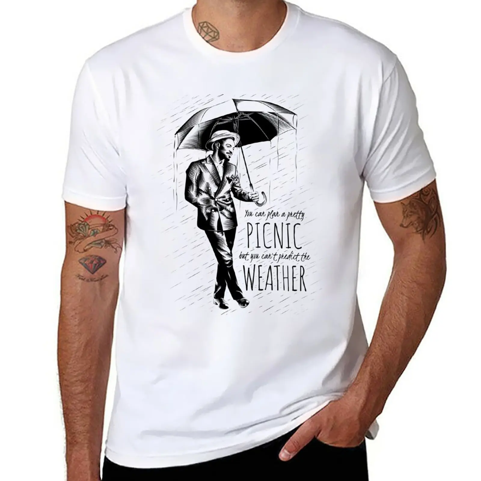 Andre in the Rain T-Shirt customs design your own Short sleeve tee vintage clothes shirts graphic tees workout shirts for men