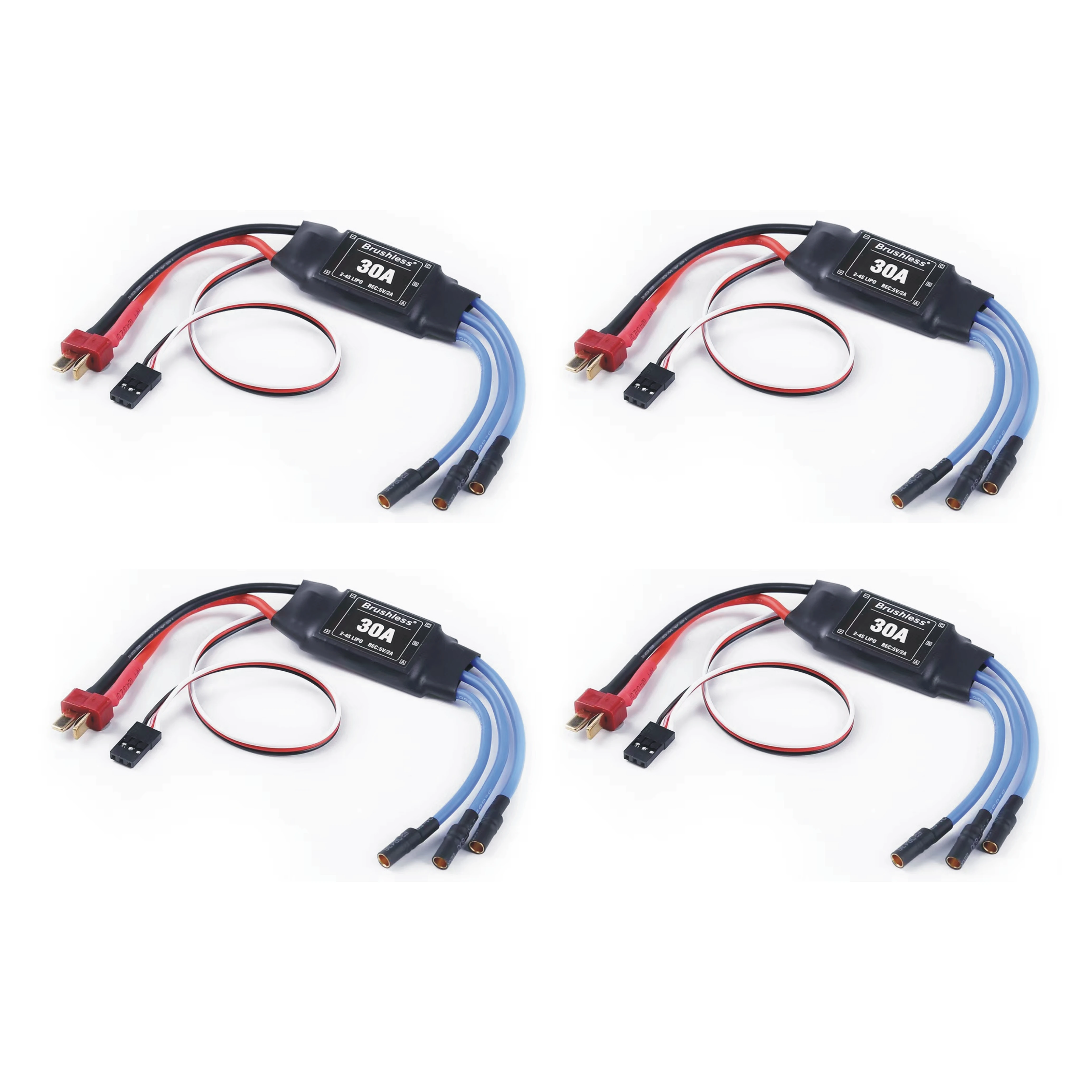 30A 40A Brushless ESC 2-4S Electronic Speed Controller 5V 3A UBEC 3.5MM Banana Head For RC FPV Quadcopter Airplanes Helicopter