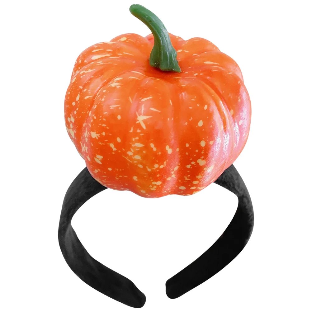 

Pumpkin Headband Halloween Headdress Personality Hair Decorating Prop Unique Iron Party Miss