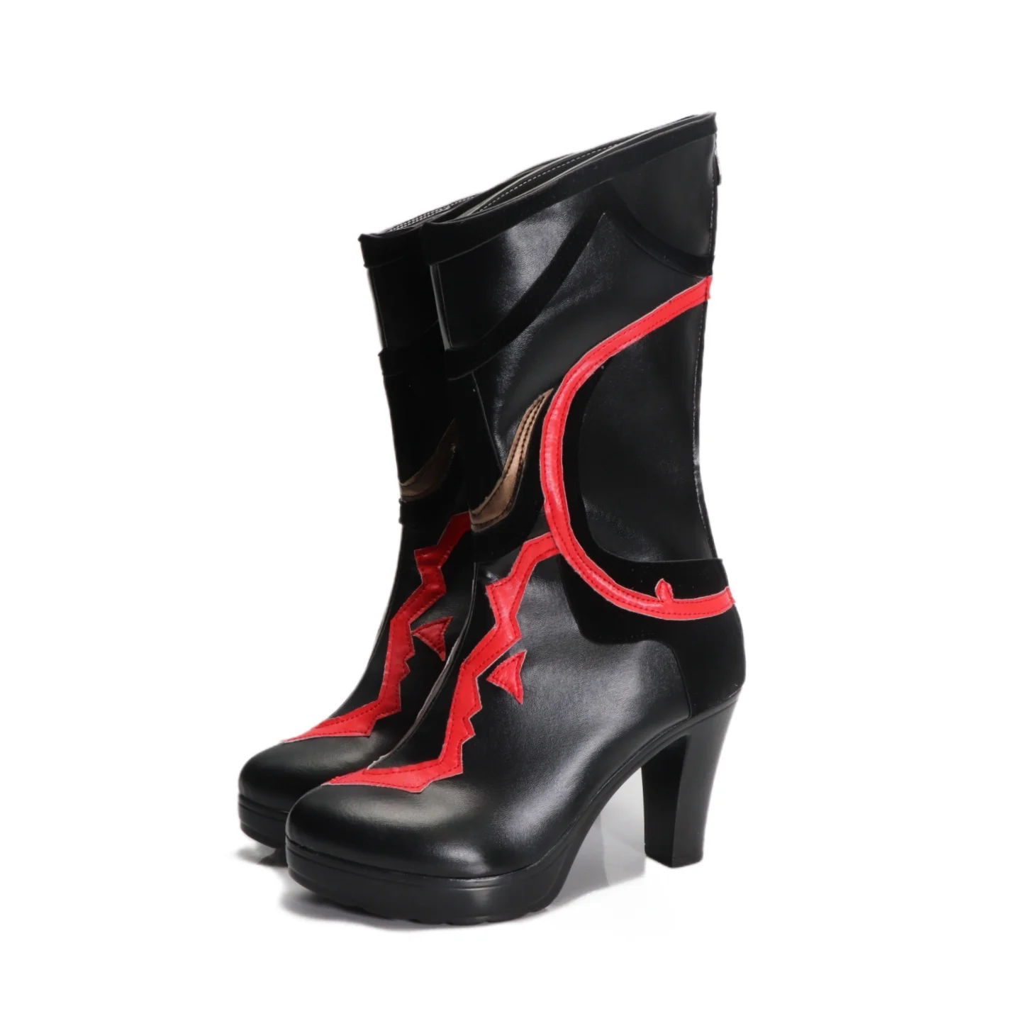 لعبة الحب والفضاء العميق الهاوية لورد البطلة تأثيري أحذية أحذية بولي أحذية الأحذية الجلدية هالوين كرنفال الدعائم الطرف للنساء الرجال #2