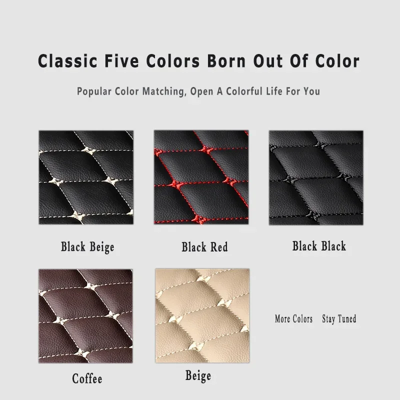 RHD Car Floor Mat For Ford Escape Kuga 2013 2014 2015 2016 2017 2018 Leather Waterproof Carpet Auto Interior Accessories view 6