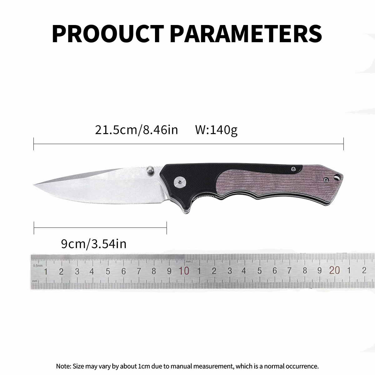 Coltello tascabile 5CR: multiutensile EDC pieghevole da uomo con manico G10. Ottimo per il campeggio, l'escursionismo, l'esplorazione, il fai da te, l'uso quotidiano, la pesca, la caccia. Regalo perfetto per San Valentino/festa del papà per uomo.