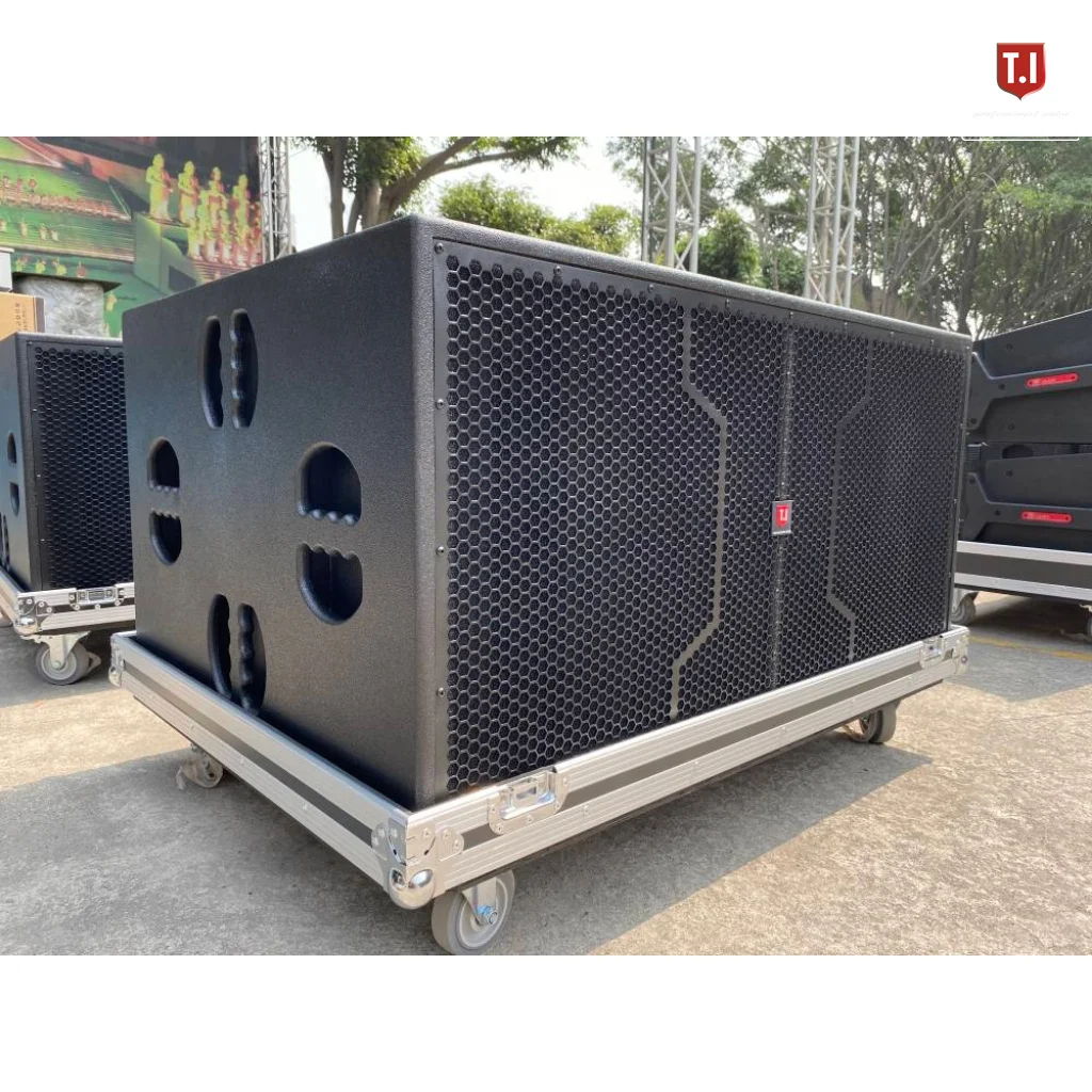 Профессиональный сабвуфер T.I Pro Audio LA-218A, двойной 18-дюймовый водонепроницаемый динамик для клубных звуковых систем