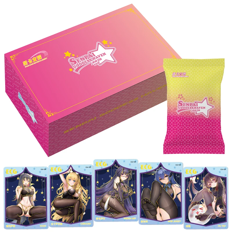 New Senpai Goddess Haven Goddess Story Collection Cards Anime Game Girls Peripheral Card Booster Box Doujin Toy And Hobbies Gift