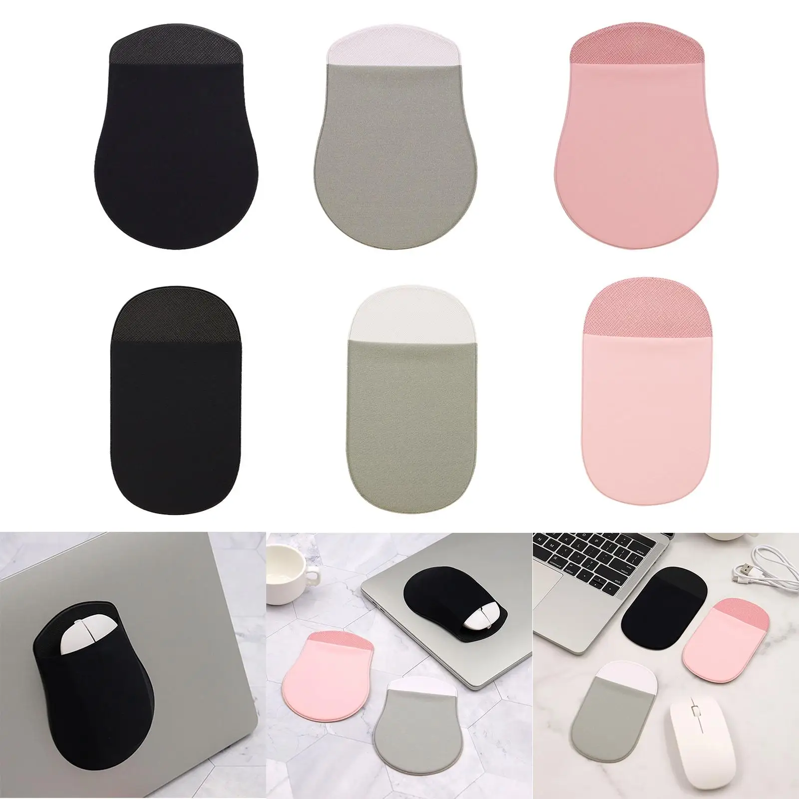 Laptop External Hard Drive Holder Self Adhesive Stick Storage Bag for Stylus Pens Earphones Computer Accessories Mouse Cables