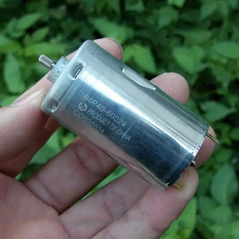 Mini MABUCHI B6P40-60029 DC 12V~24V 6300RPM Low Speed Large Torque Power Motor W/ Knurling Shaft