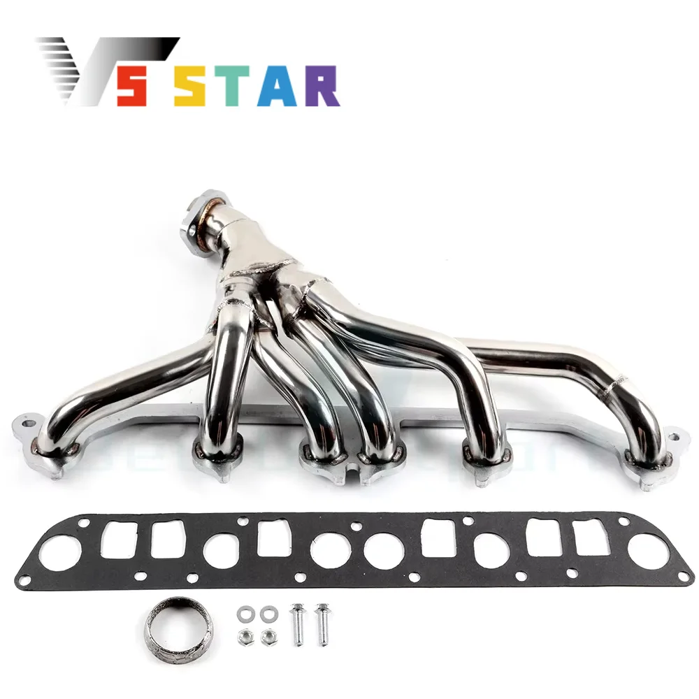 

Stainless Steel Manifold Header Exhaust For 1991-1999 Jeep Wrangler YJ TJ Cherokee XJ Grand Cherokee ZJ 4.0L 6CYL EM-29214