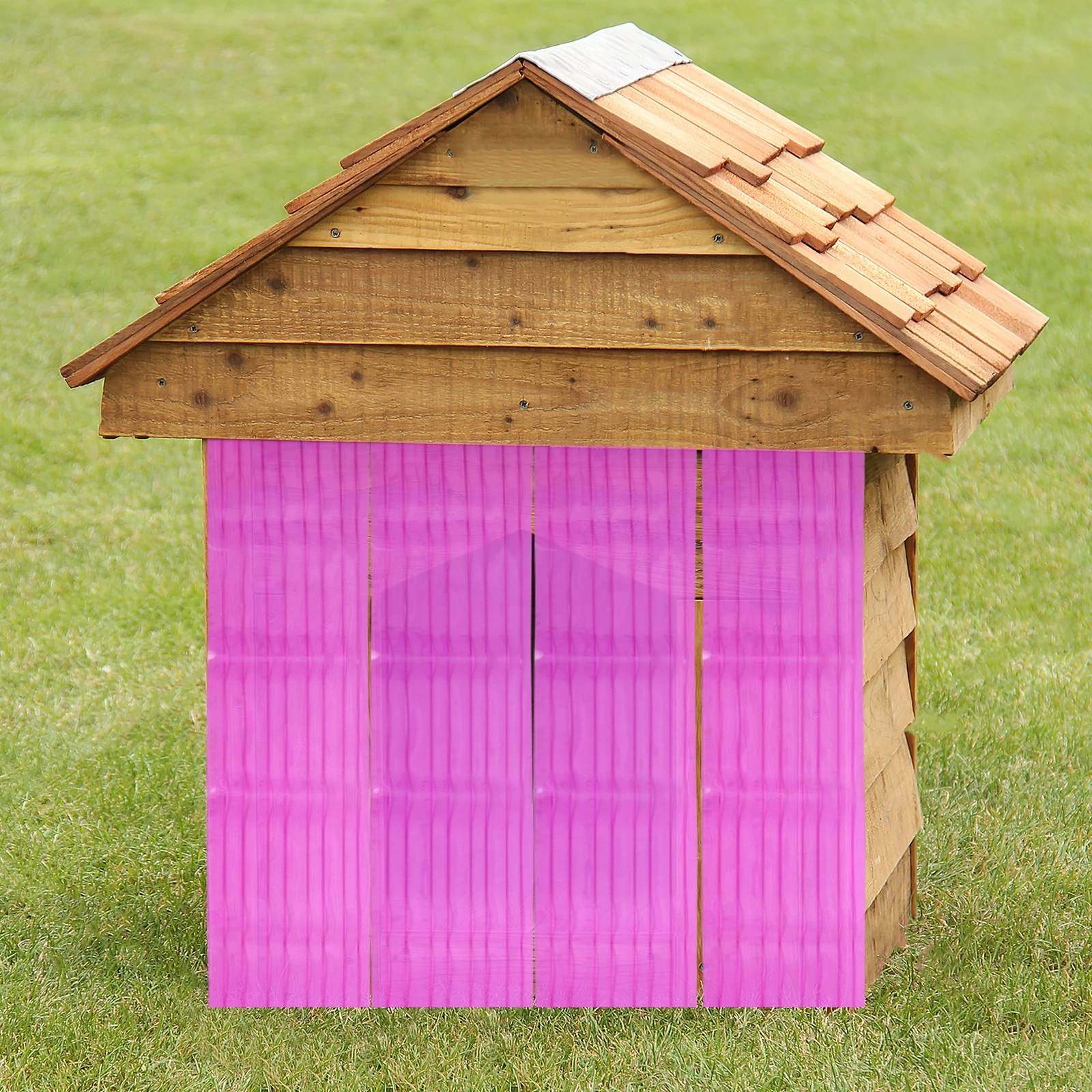 

74 X 7 Inch Clear Dog Door Curtain PVC Transparent Hanging Flap for Pet Kennel Windproof Entryway Partition Privacy Cover