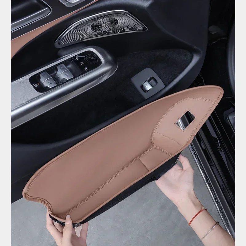 

Car Door Side leather Storage Box Front Car Door Slot Storage Organizer for Mercedes-Benz E-Class W214 E300L E260