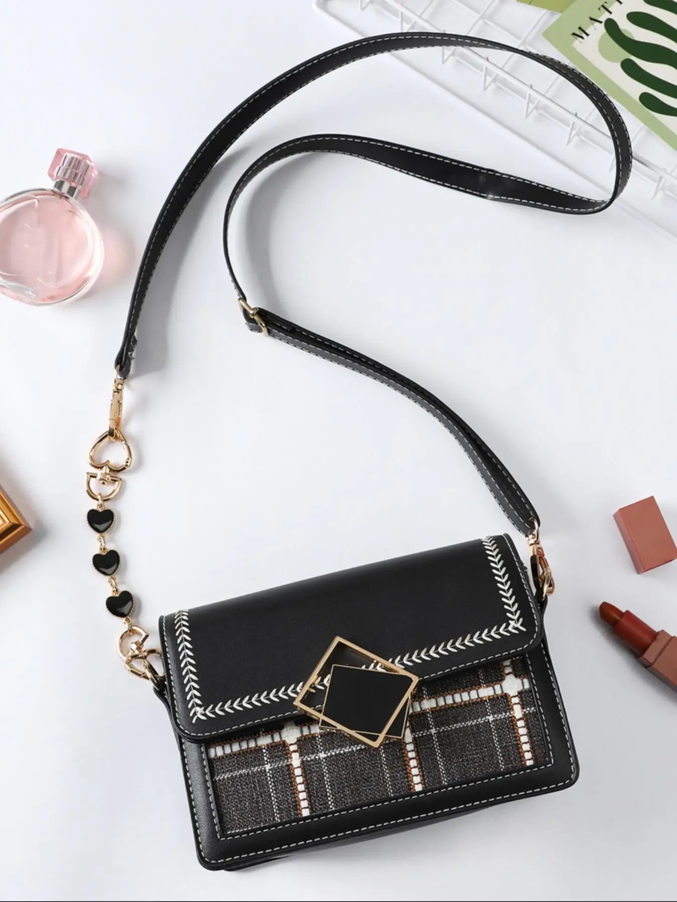 2PCS Purse Chain Extender Bag Extender Chain Purse Strap Extenders for Handbags Crossbody Bag Charms Accessories
