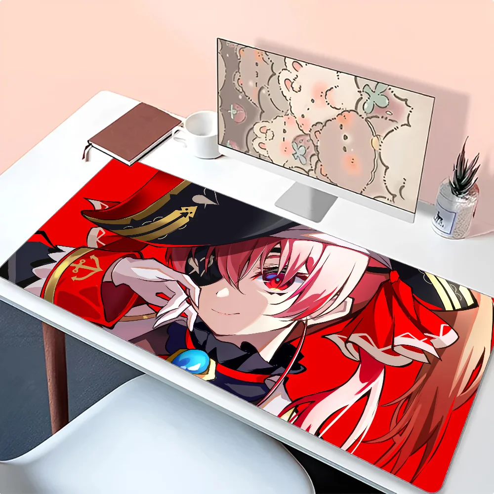 Hololive Houshou Marine Game Anime Mousepad Mouse Mat Desk Mat With Pad Gaming Accessories Prime Gaming XXL