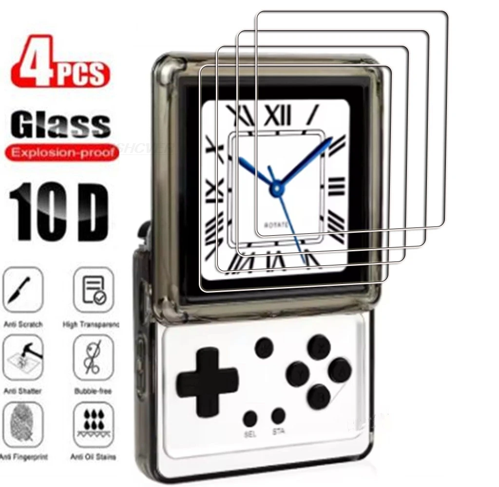 4Pcs Tempered Glass For ANBERNIC RG Rotate Player Games ON For ANBERNIC RG Rotate 3.5