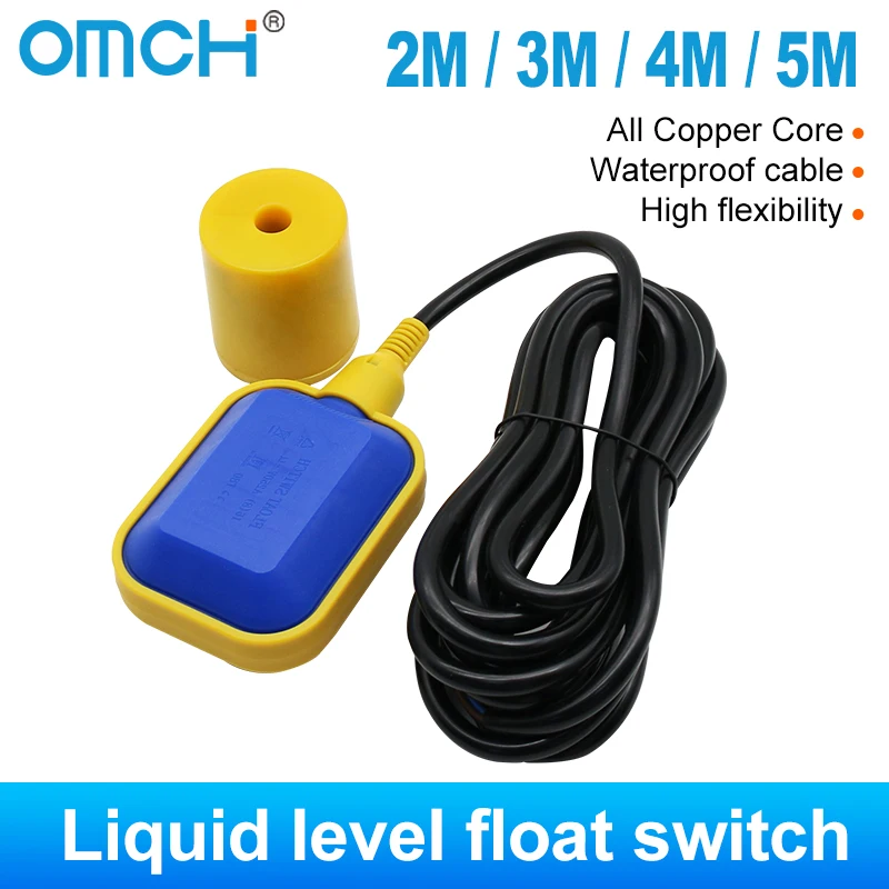 OMCH-Controller تعويم التبديل المفاتيح السائلة، مفتاح تعويم السوائل السائل، مستشعر المقاولين، 2 م، 3 م، 4 م، 5 م، 10 م، 15 م، 1 قطعة