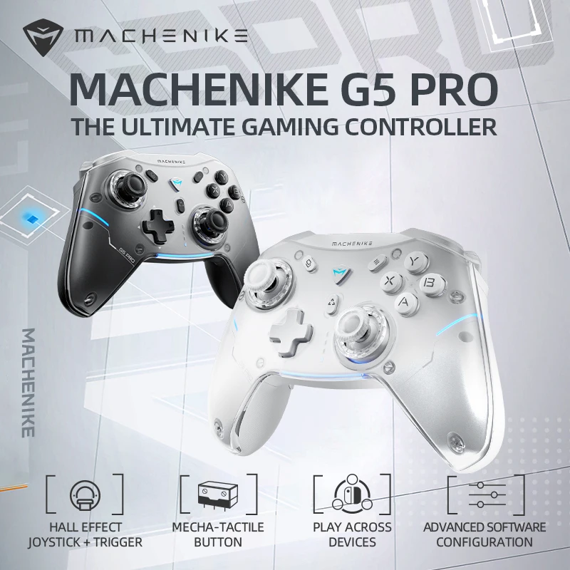 Machenike Gamepad Wireless Gaming Controller G5 Pro Elite Hall Trigger Joystick Mecha-Tactile Buttons For Switch PC Android IOS