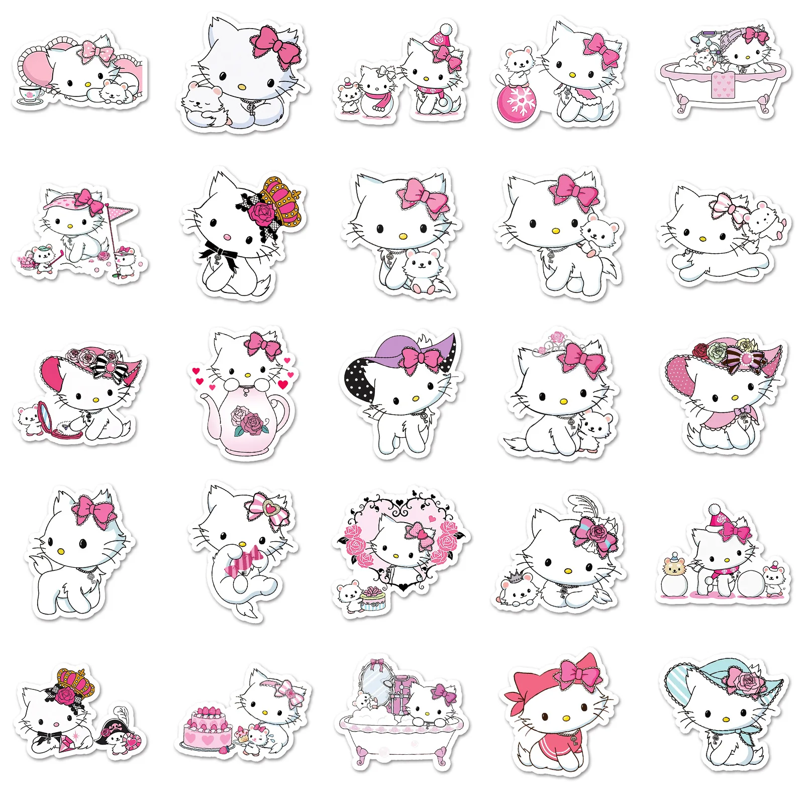 10/30/50pcs Sanrio Hallo Kitty Haustier Charmmy Kitty Aufkleber Dekoration Koffer Scrap booking Telefon Laptop Briefpapier Spielzeug Aufkleber