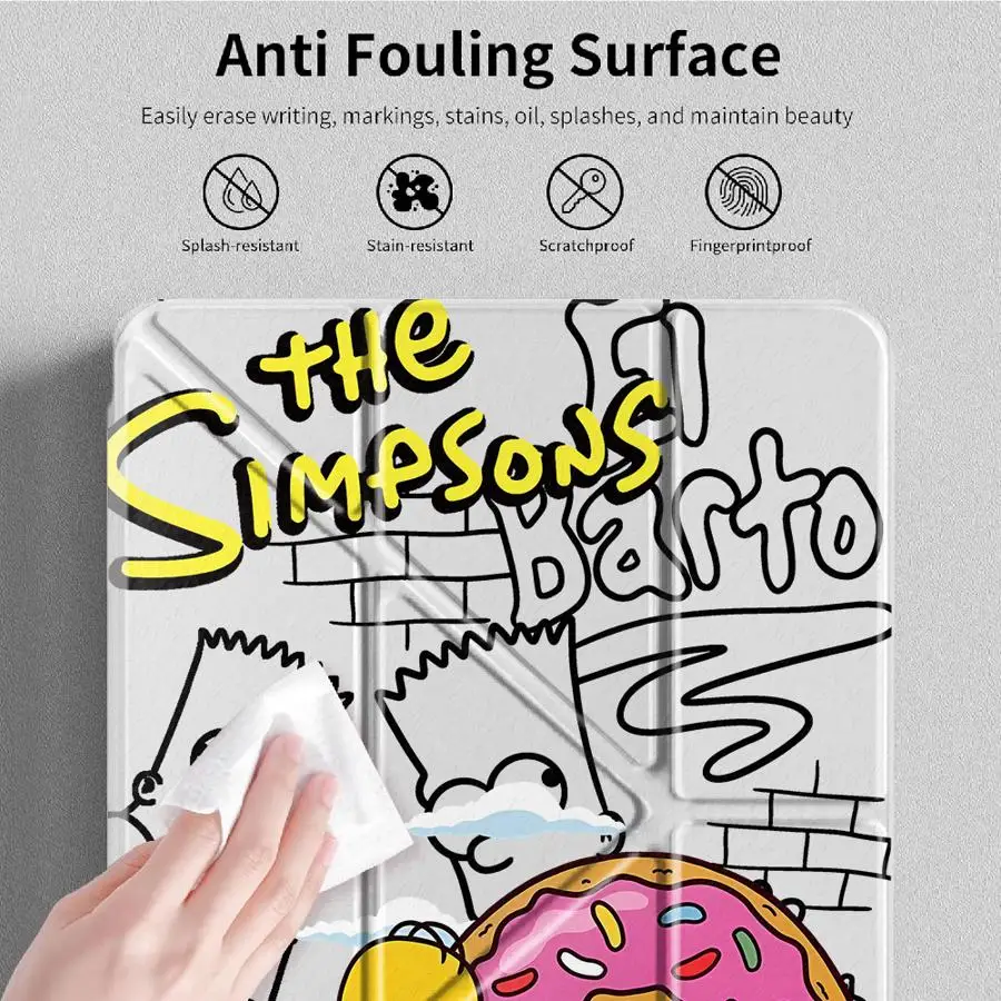 Simpsons Homer Bart Marge With Pen Slot Cover Tablet Case For Samsung Galaxy Tab A11 S7 FE S10 Lite A8 A9 Plus S9 Plus S8