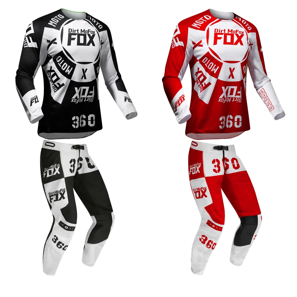 

Motocross Racing Gear Set Dirt MoFox Combo Motorcycle Jersey Pants Adult ATV Downhill Bike Kits Offroad Moto Suit