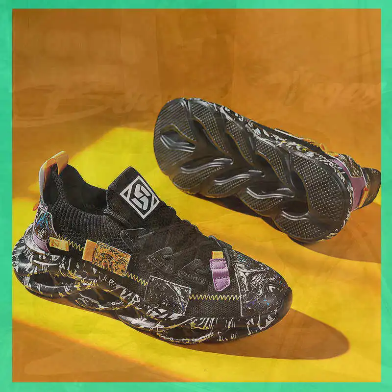 

Tied Colors Green Sneakers Casual Men's Vulcanize Shoes Tenis Sports Snackers Super Offers Foreign Trendy Interesting