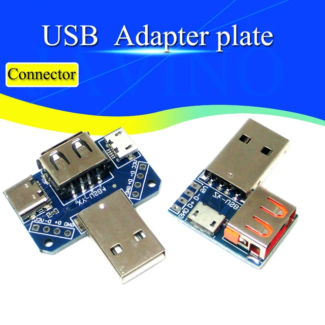 Głowica USB Rozdzielacz męski Złącze USB do żeńskiego USB typu Micro USB 2.54-4P Płytka adaptera USB XY-USB4