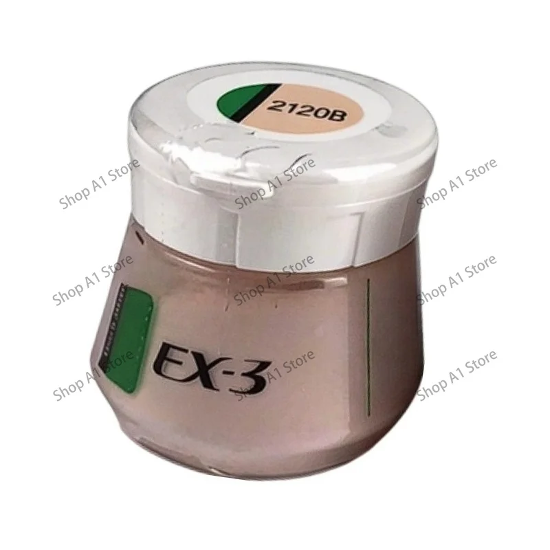 EX‑3 Body Powder, 50g Dental PFM Porcelain Material, Metal‑Ceramic Restoration Powder for Dental Lab Prosthetic Work