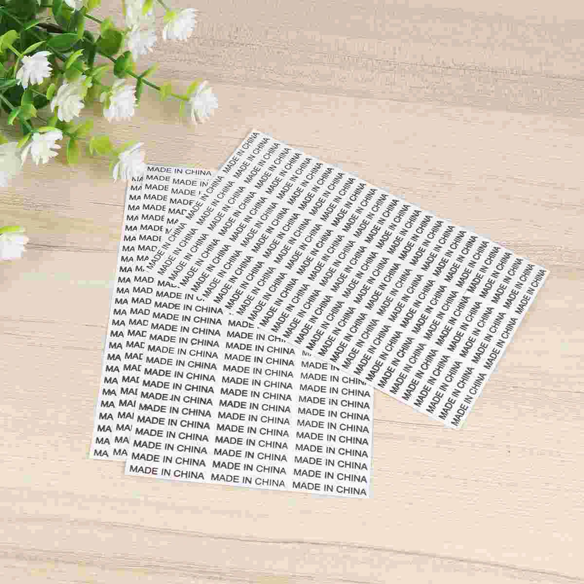 5000 Pcs Waterproof Stickers Made in China Imported Labels Package Self Adhesive