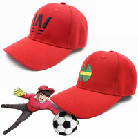 New Anime Captain Tsubasa Elementary School Cosplay Wakabayashi Genzo Red Casual Baseball Cap Adult Unisex Sport Embroidery Hat