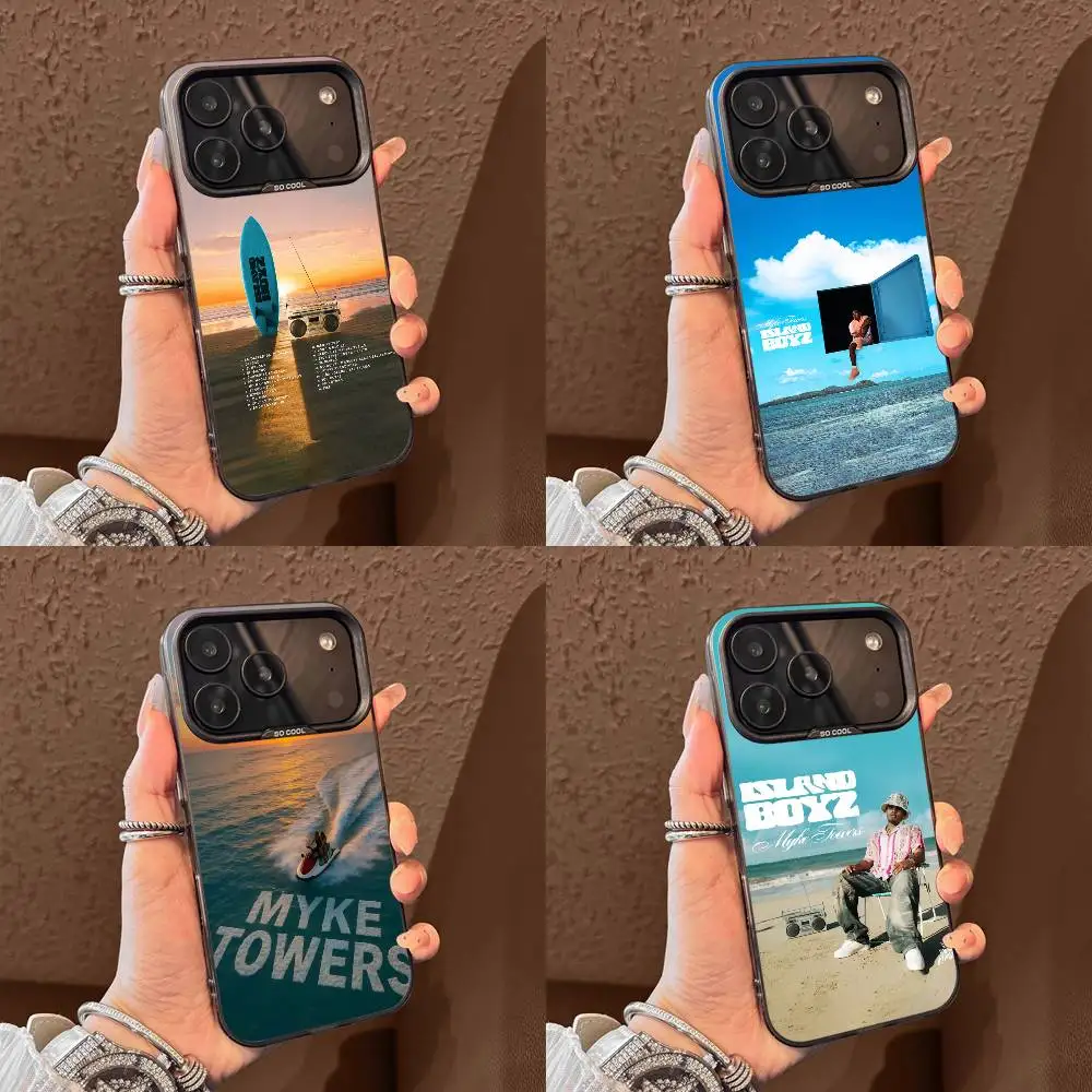 

M-Myke T-Towers ISLAND BOYZ Phone Case For iPhone 17,16,15,14,13,12,11,Pro,Max,Plus,E,Air,Mini Black Tpu Cover