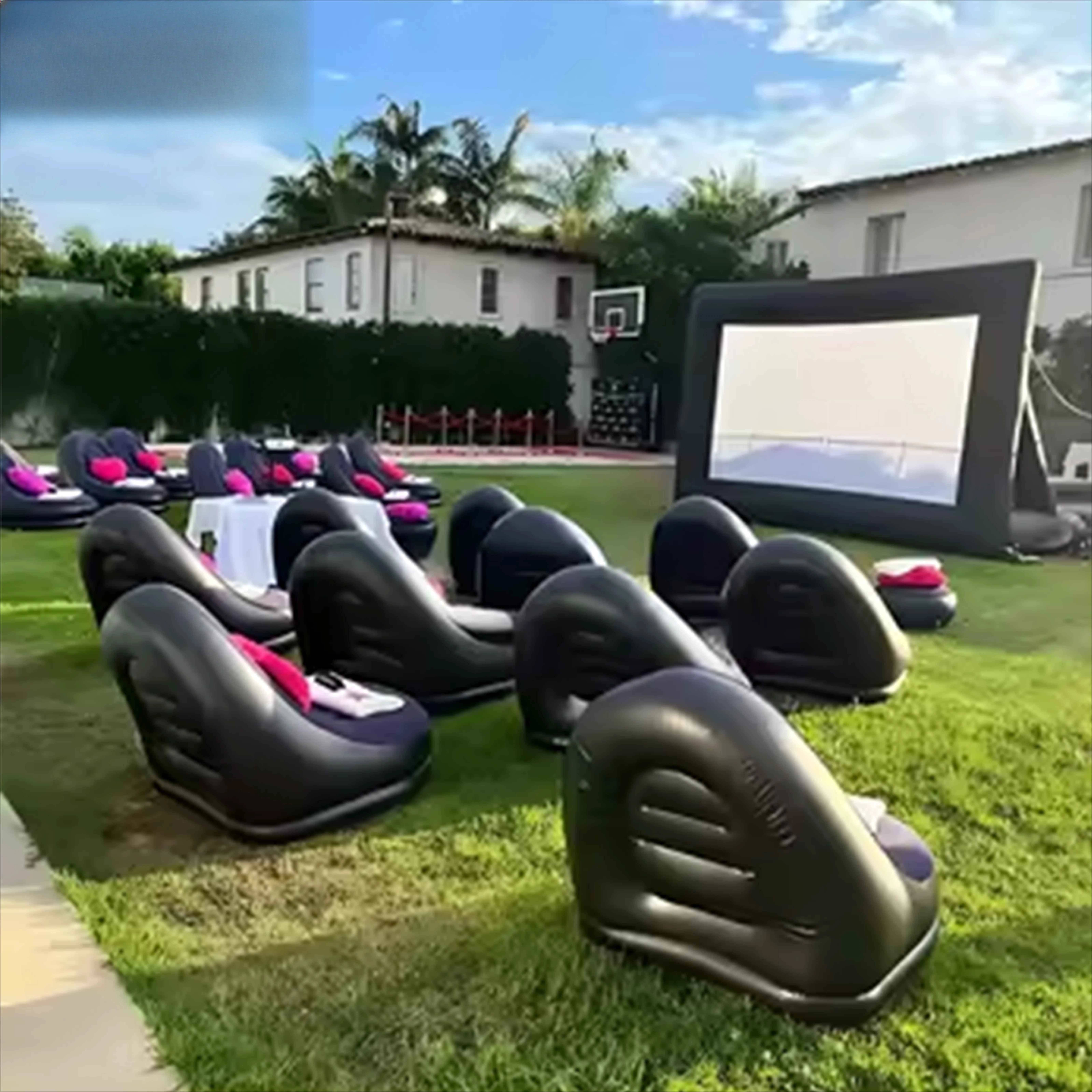 

CATC Inflatable Screen For Outdoor Family Activities Movie Playing Advertising Inflatable Projector Screen For Events Promotion