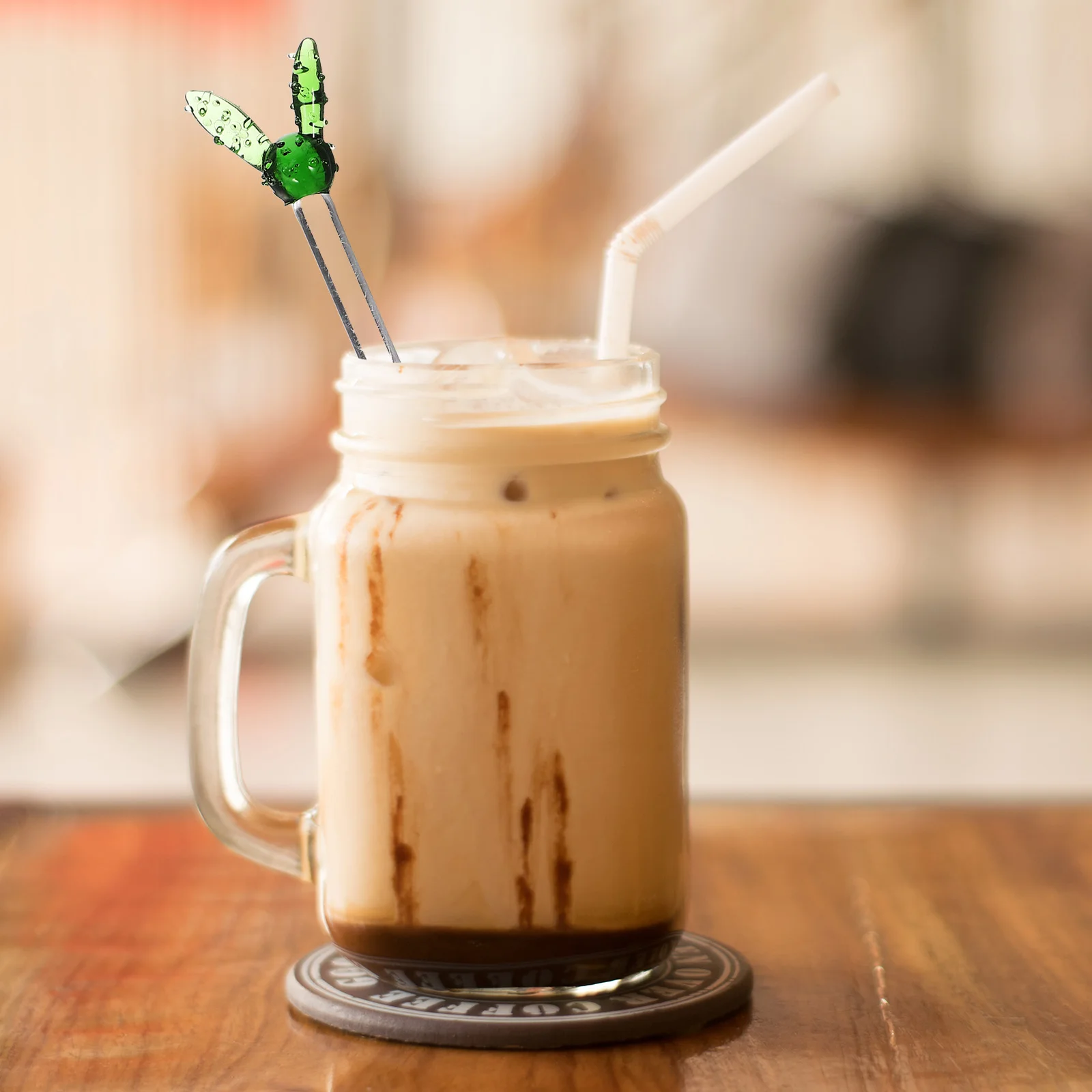 

Premium Glass Mixing Rod for Beverages 20Cm Extended Stirrer Ideal for Juice Coffee Wine Bar Restaurant Swizzle Stick Drink