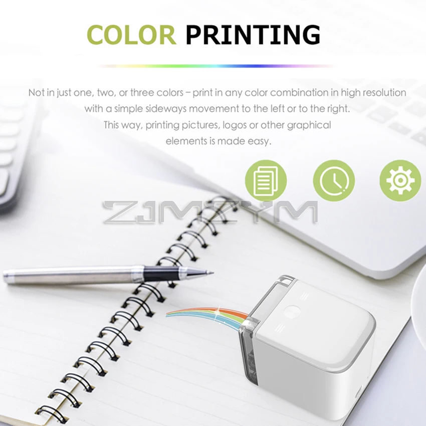 Portable Color Mobile Color Mini Inkjet Printer Android Wireless Wifi 2.4G Handheld Gift Card Logo Printer Inkjet Printer