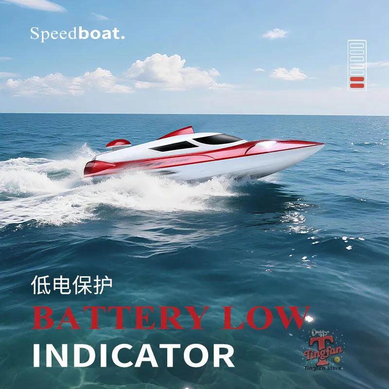 เรือบังคับวิทยุ WLtoys Wl918 ความเร็วสูง 35 กม./ชม. เรือแข่งบังคับวิทยุ 2.4GHz ป้องกันการพลิกคว่ำ พร้อมระบบแจ้งเตือนแบตเตอรี่ต่ำ ของเล่นเรือบังคับวิทยุสำหรับเด็ก