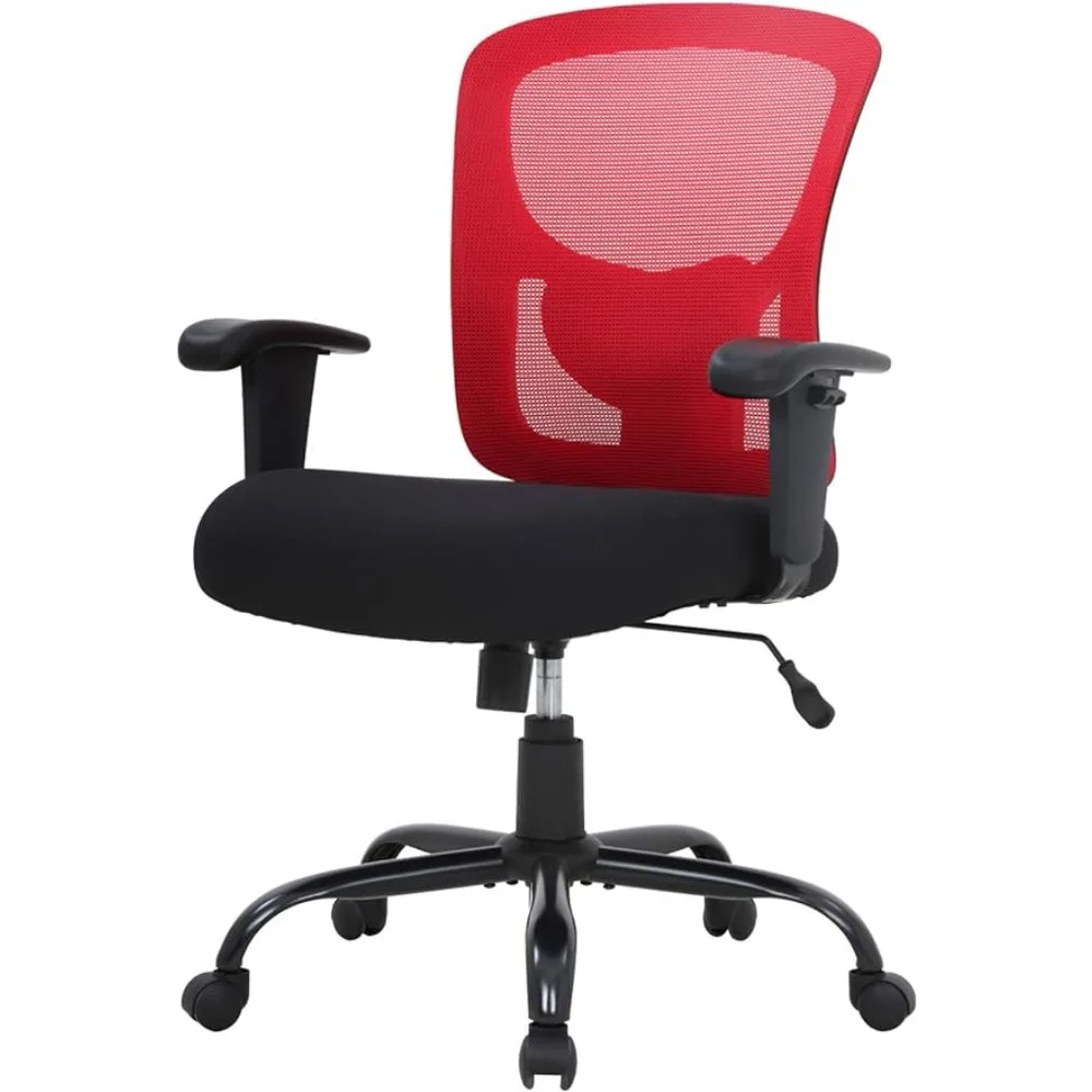 

400 Pounds of Desks and Chair Network Computer Chairs Furniture Support Wide Seat With Waist Mobile Suitable for Family Offices