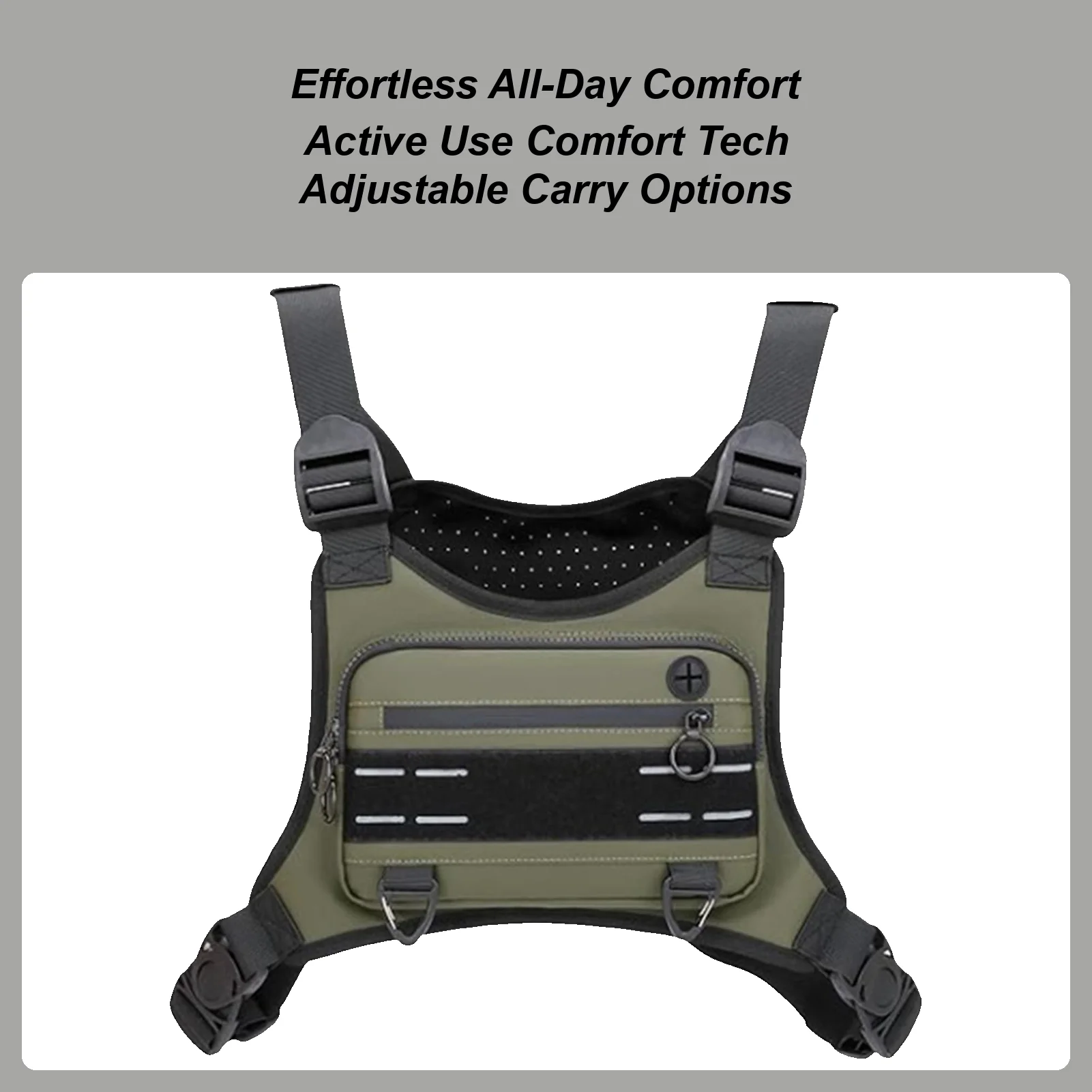 

Нагрудная сумка для мужчин, спортивная сумка для бега, нагрудная сумка, водонепроницаемая регулируемая сумка, держатель для телефона для мужчин и женщин, рюкзак для бега