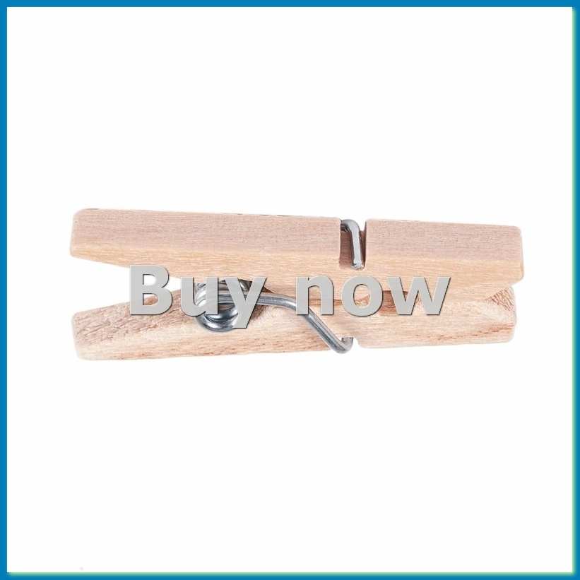 

Mini Wooden Clothes Photo Paper Peg Clothespin Craft Clips 25mm 40pcs-ABHG