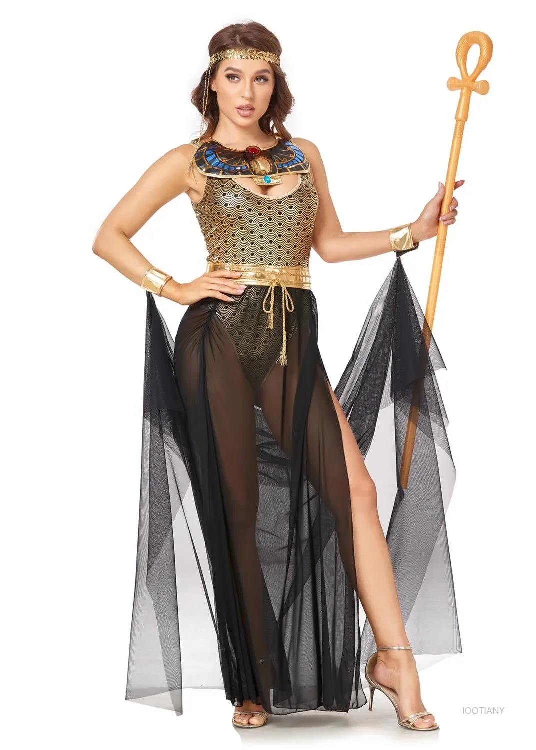 

Sexy Medieval Ancient Egypt Cleopatra Queen Witch Cosplay Costume Halloween Carnival Party Greek Roman Princess French Costume