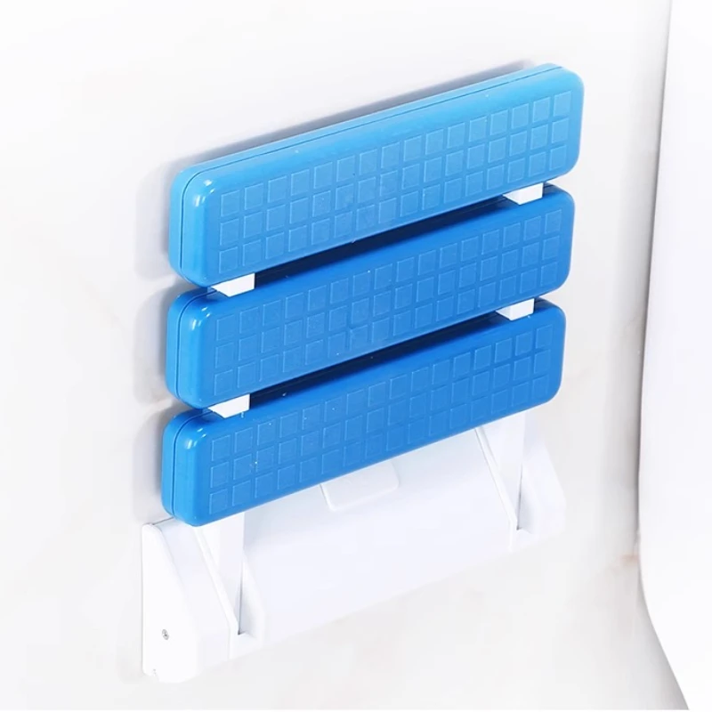 ‌Collapsible Shower Stool, Space-Saving Bathroom Seat, Rust-Proof Toilet Companion, Compact Foyer Bench