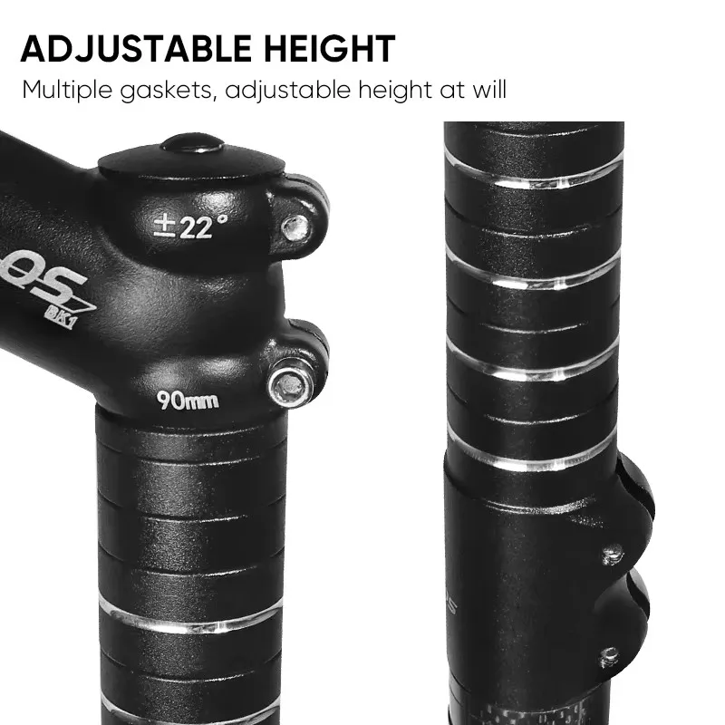 BUCKLOS przedłużacz wysokości wspornika kierownicy roweru kierownica ze stopu aluminium Rise Up Adapter przedłużenie wspornika widelca akcesoria rowerowe
