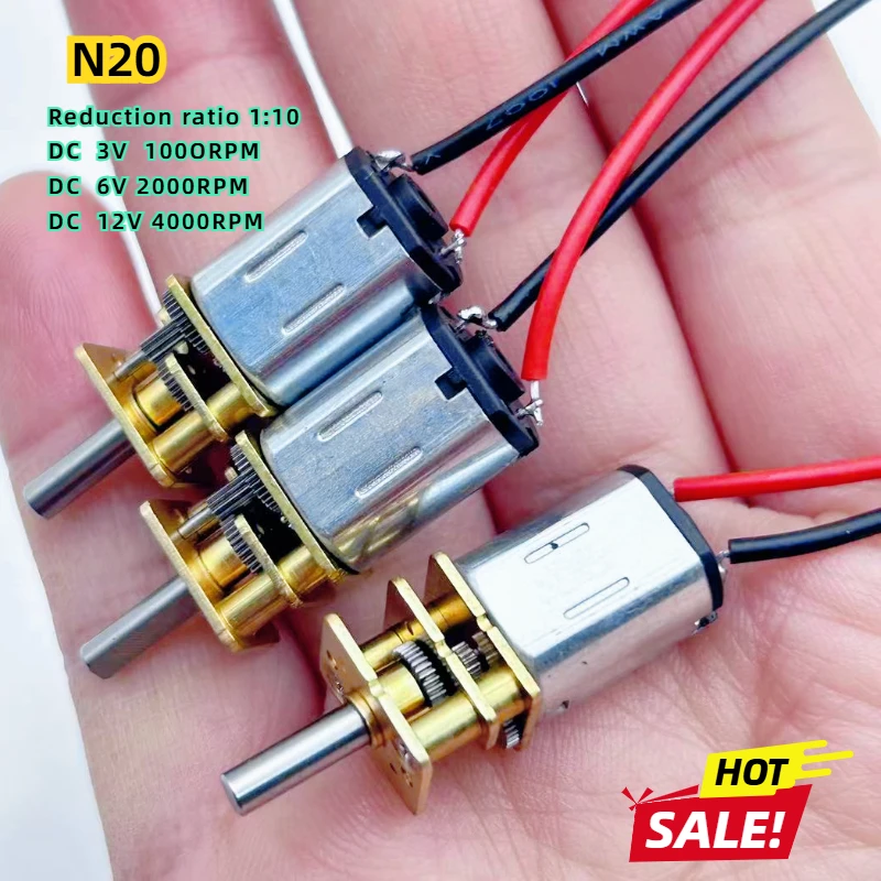 1000 2000 4000 RPM GA12 N20 DC 12V (Support 9V 6V 3V) Mini Micro Metal Gear Motor High Torque